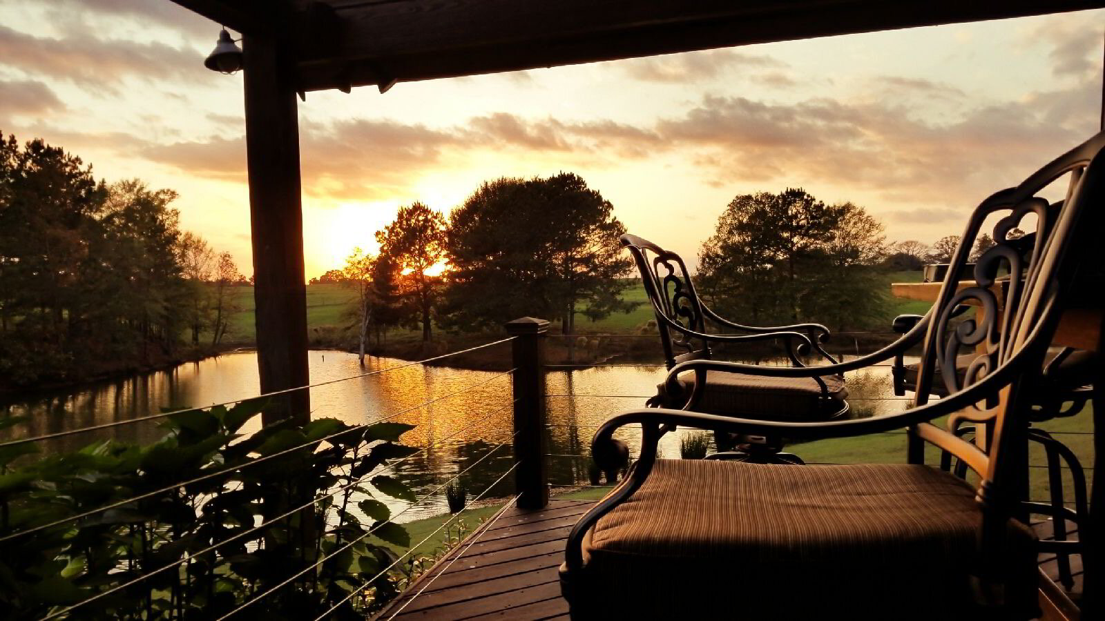 Porch view at The Taylor Ranch
